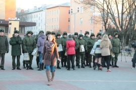 19 ноября у стелы "Город воинской славы" состоялись торжественные проводы в армию