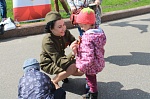 Сразу несколькими патриотическими акциями отпраздновали День Победы сотрудники Дома молодёжи и волонтеры 70-летия Победы