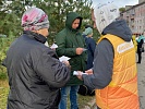 Волонтёры Всероссийской акции взаимопомощи #МЫВМЕСТЕ сегодня приняли участие в торжественной отправке мобилизованных граждан 