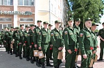 Новгородцев торжественно проводили в ряды Российской Армии
