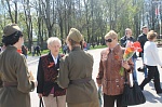 Сразу несколькими патриотическими акциями отпраздновали День Победы сотрудники Дома молодёжи и волонтеры 70-летия Победы