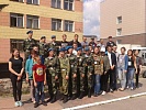Участники областного слета военно-патриотических клубов, активистов военно-патриотического движения направились к месту проведения мероприятия