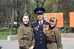 Сразу несколькими патриотическими акциями отпраздновали День Победы сотрудники Дома молодёжи и волонтеры 70-летия Победы