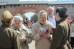Сразу несколькими патриотическими акциями отпраздновали День Победы сотрудники Дома молодёжи и волонтеры 70-летия Победы