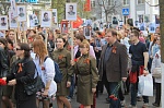 Сразу несколькими патриотическими акциями отпраздновали День Победы сотрудники Дома молодёжи и волонтеры 70-летия Победы